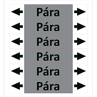 Značení potrubí ISO 20560, pára